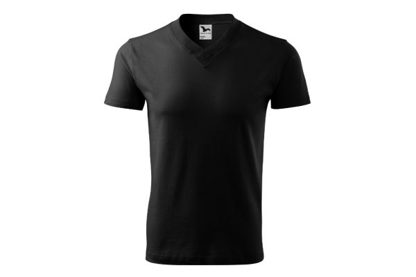 Tričko unisex V-neck 102 černá obrázek 2