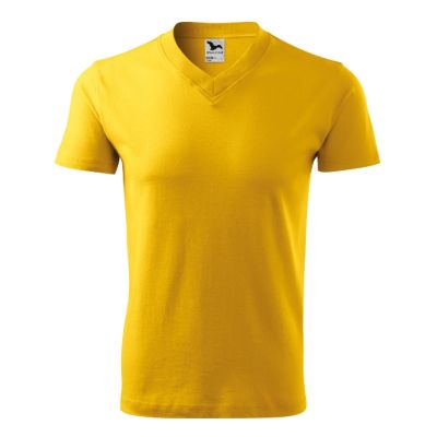 Tričko unisex V-neck 102 žlutá obrázek 98