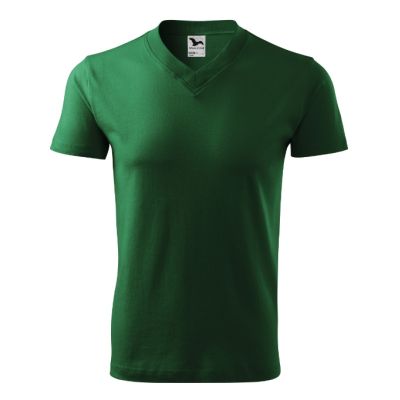 Tričko unisex V-neck 102 lahvově zelená obrázek 108