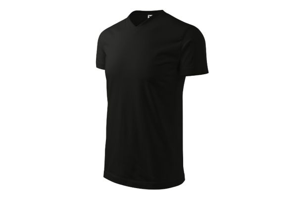 Tričko unisex Heavy V-neck 111 černá obrázek 1