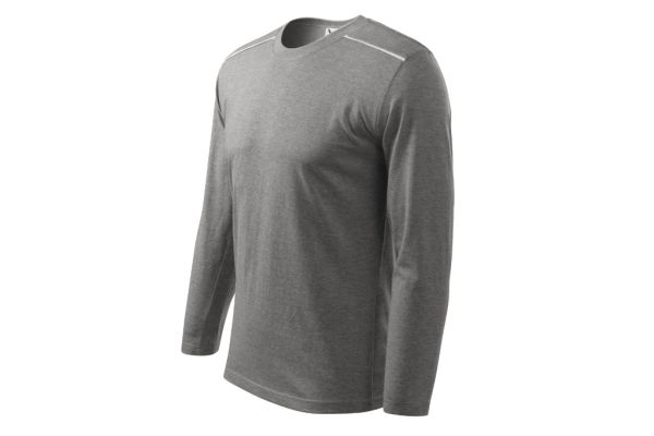 Triko unisex Long Sleeve 112 tmavě šedý melír obrázek 1
