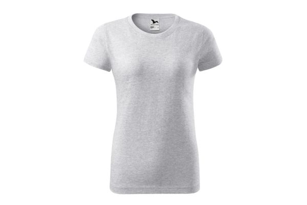 Tričko dámské Basic 134 světle šedý melír obrázek 2